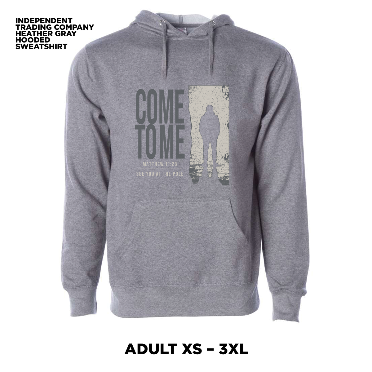 Heather Gray Hooded Sweatshirt