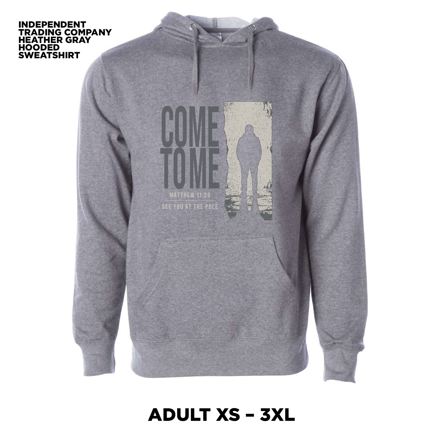 Heather Gray Hooded Sweatshirt