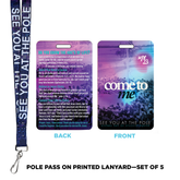 Printed Lanyard with Pole Pass (set of 5)
